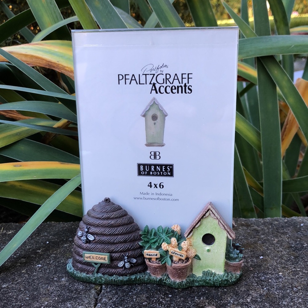 VINTAGE Pfaltzgraff Naturewood Bird House Frame